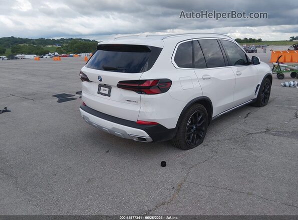 5UX43EU0XR9T14665 2024 BMW X5 White უკანა მარჯვენა