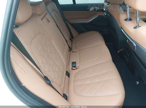 5UX43EU0XR9T14665 2024 BMW X5 White VIN კოდის სტიკერის ხედი