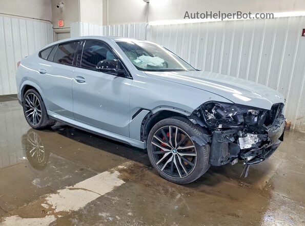 5UX43EX04R9T77479 2024 BMW X6 Gray წინა მარჯვენა