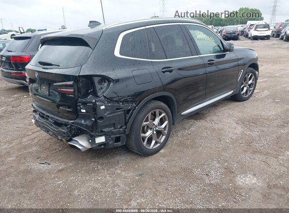 5UX53DP00P9S63832 2023 BMW X3 Black Trasero derecho