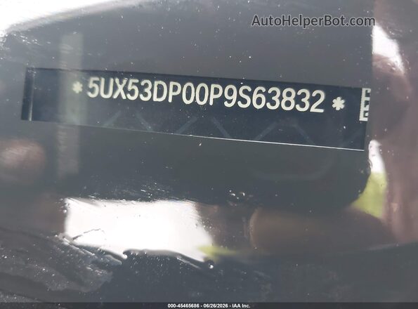 5UX53DP00P9S63832 2023 BMW X3 Black Vista del compartimento del motor
