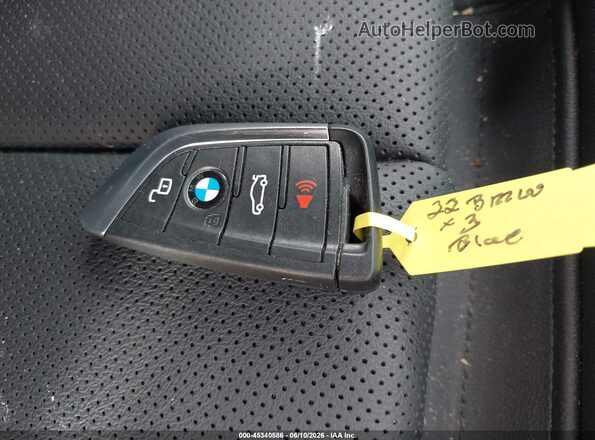 5UX53DP01N9K41450 2022 BMW X3 Blue Вид панелі приладів