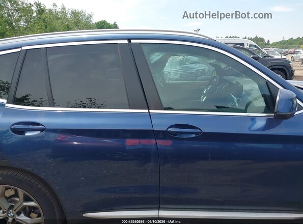 5UX53DP01N9K41450 2022 BMW X3 Blue Панорамний вид салону 360°