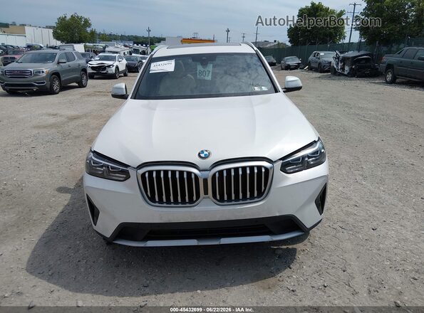 5UX53DP01N9L25672 2022 BMW X3 White Սարքավորումների վահանակի տեսք