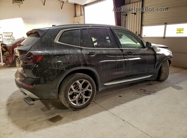 5UX53DP01P9P18316 2023 BMW X3 Black უკანა მარჯვენა