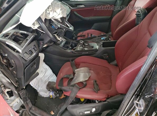 5UX53DP01P9P18316 2023 BMW X3 Black წინა სალონის ხედი