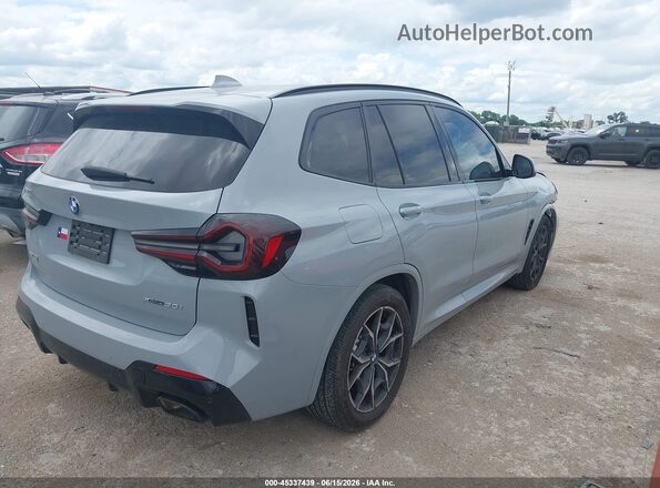 5UX53DP01P9R73161 2023 BMW X3 Серый Задняя правая четверть