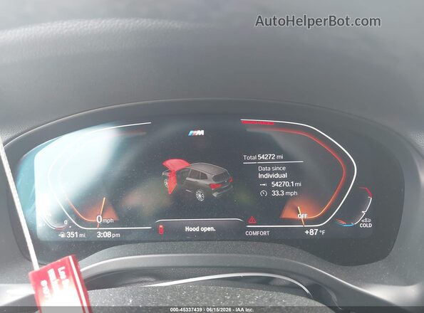 5UX53DP01P9R73161 2023 BMW X3 Серый Вид задних сидений