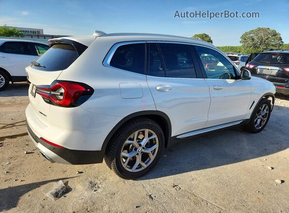 5UX53DP01P9S00089 2023 BMW X3 White Rear right