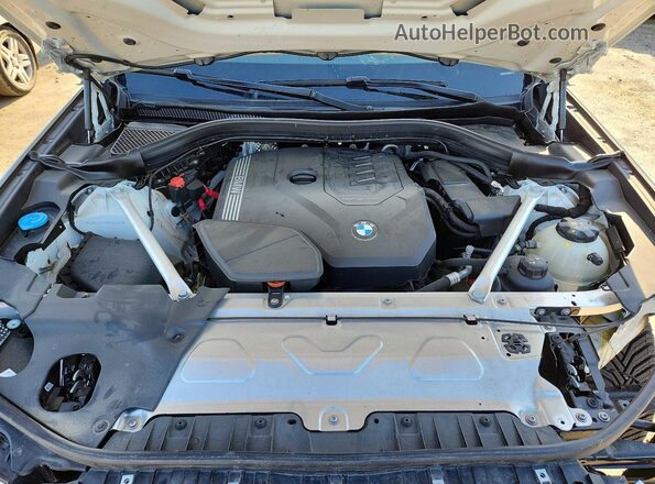 5UX53DP01P9S00089 2023 BMW X3 White Engine compartment view