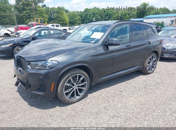 5UX53DP01R9U27267 2024 BMW X3 Серый Передняя левая четверть