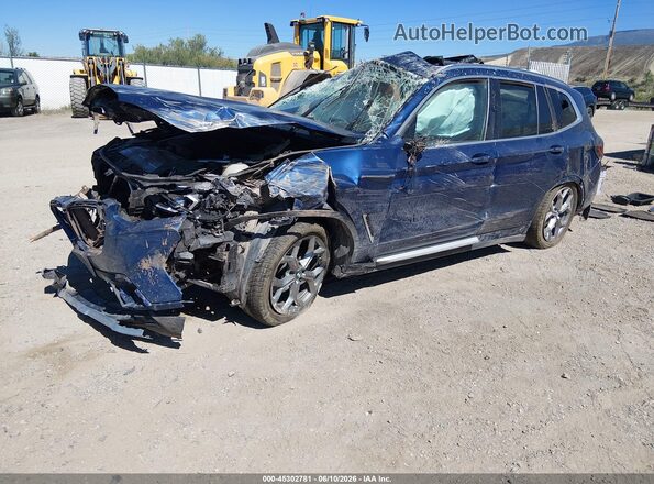 5UX53DP01R9V52351 2024 BMW X3 Blue Передня ліва чверть