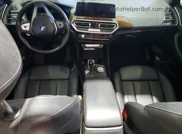 5UX53DP02P9R81771 2023 BMW X3 White Dashboard view