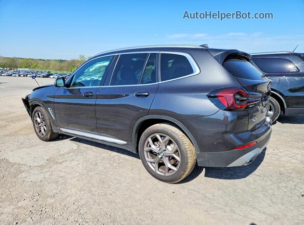 5UX53DP02P9S09481 2023 BMW X3 Charcoal Rear left