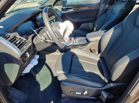 5UX53DP02P9S09481 2023 BMW X3 Charcoal Front interior view
