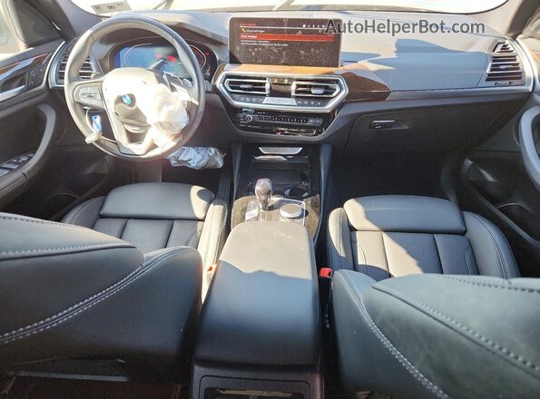 5UX53DP02P9S09481 2023 BMW X3 Charcoal Dashboard view