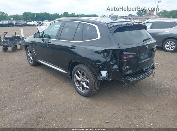 5UX53DP02R9V31525 2024 BMW X3 Black Rear left