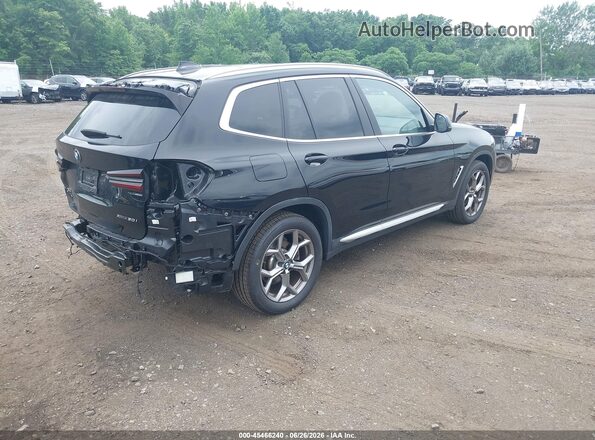 5UX53DP02R9V31525 2024 BMW X3 Black Rear right
