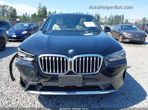 5UX53DP03N9J53760 2022 BMW X3 Black Widok zestawu wskaźników