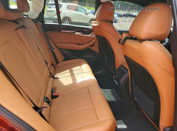 5UX53DP03N9L62156 2022 BMW X3 Burgundy უკანა სალონის ხედი