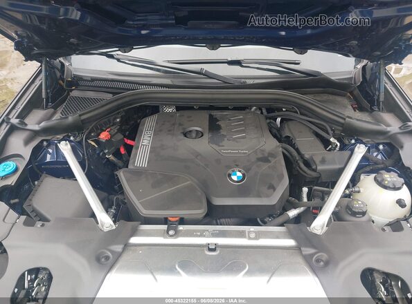 5UX53DP03P9S64280 2023 BMW X3 Blue უკანა ხედი