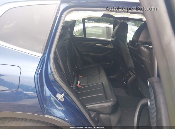 5UX53DP03P9S64280 2023 BMW X3 Blue VIN კოდის სტიკერის ხედი