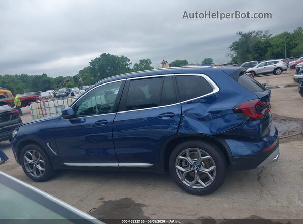 5UX53DP03P9S64280 2023 BMW X3 Blue სალონის 360-გრადუსიანი ხედი