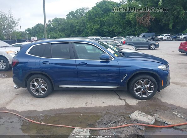 5UX53DP03P9S64280 2023 BMW X3 Blue უკანა სალონის ხედი