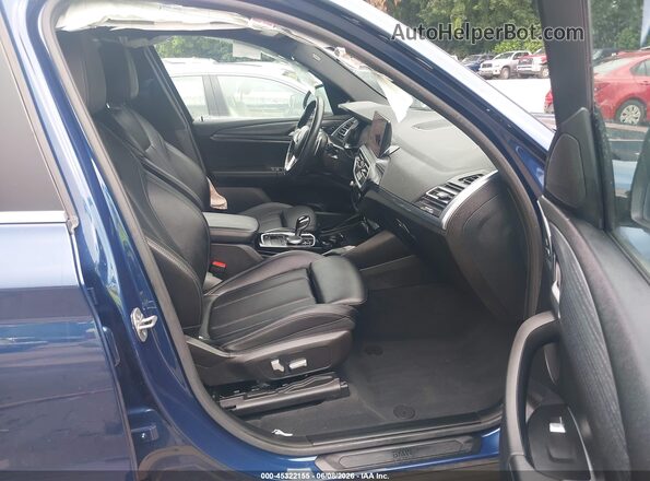 5UX53DP03P9S64280 2023 BMW X3 Blue წინა სალონის ხედი
