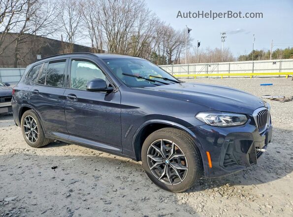 5UX53DP03R9U45270 2024 BMW X3 Blue Delantero derecho