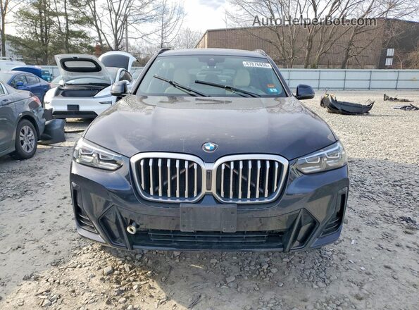 5UX53DP03R9U45270 2024 BMW X3 Blue Vista frontal