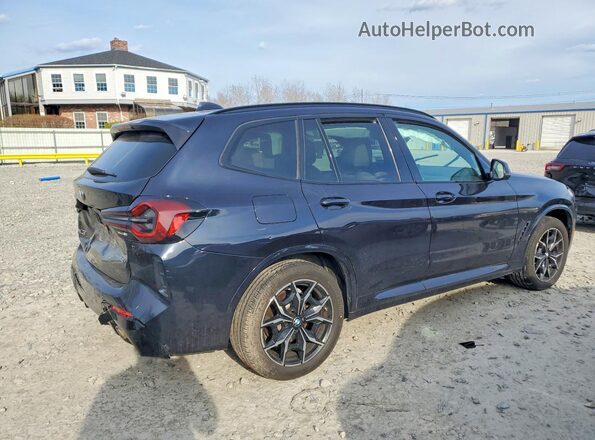 5UX53DP03R9U45270 2024 BMW X3 Blue Trasero derecho