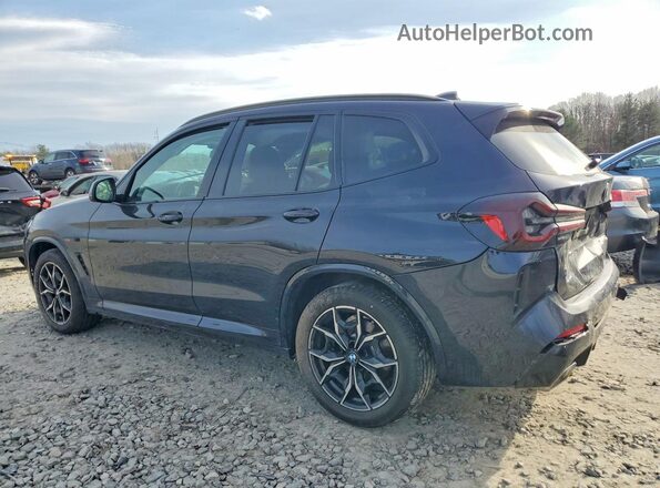 5UX53DP03R9U45270 2024 BMW X3 Blue Trasero izquierdo