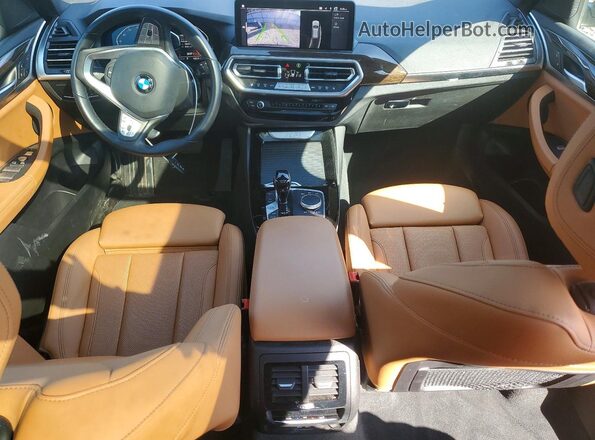 5UX53DP04N9M86694 2022 BMW X3 Blue Widok deski rozdzielczej