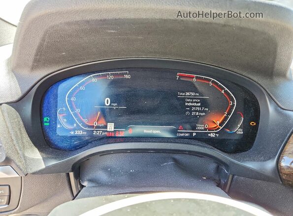 5UX53DP04P9R98507 2023 BMW X3 Gray Instrument cluster view
