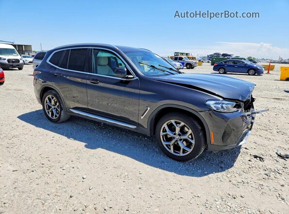 5UX53DP04P9R98507 2023 BMW X3 Gray Front right