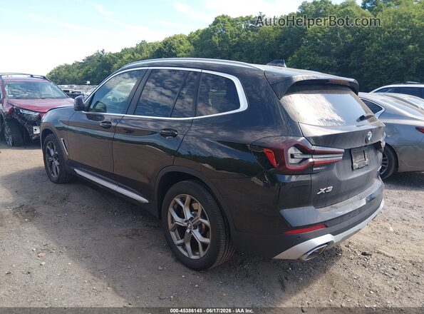 5UX53DP04R9W53903 2024 BMW X3 Black Trasero izquierdo
