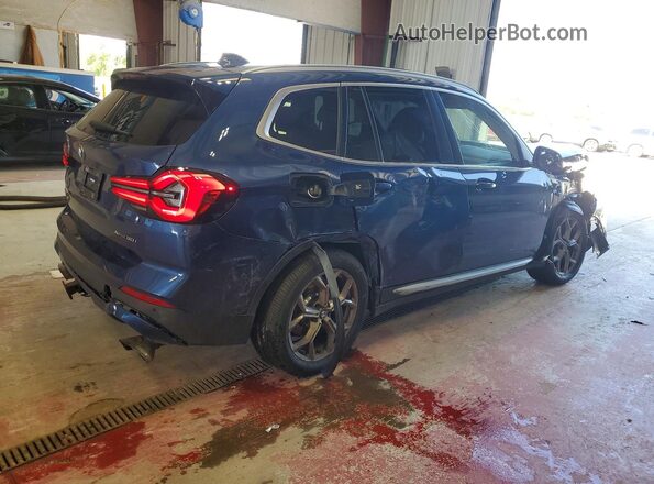 5UX53DP05N9M40050 2022 BMW X3 Blue უკანა მარჯვენა