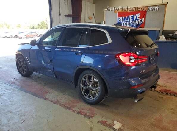 5UX53DP05N9M40050 2022 BMW X3 Blue უკანა მარცხენა