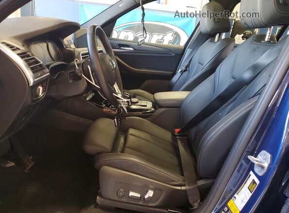 5UX53DP05N9M40050 2022 BMW X3 Blue წინა სალონის ხედი