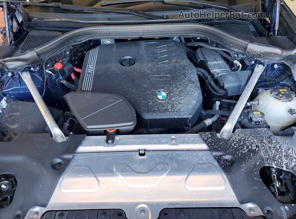 5UX53DP05N9M40050 2022 BMW X3 Blue უკანა სალონის ხედი