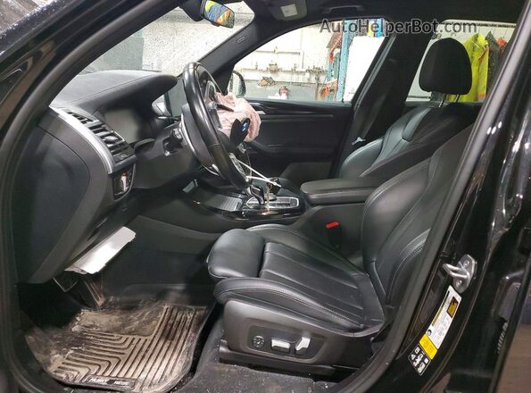 5UX53DP05P9P70371 2023 BMW X3 Black Front interior view