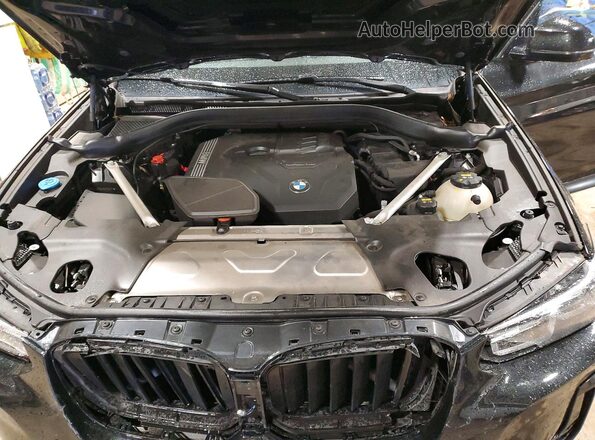 5UX53DP05P9P70371 2023 BMW X3 Black Engine compartment view