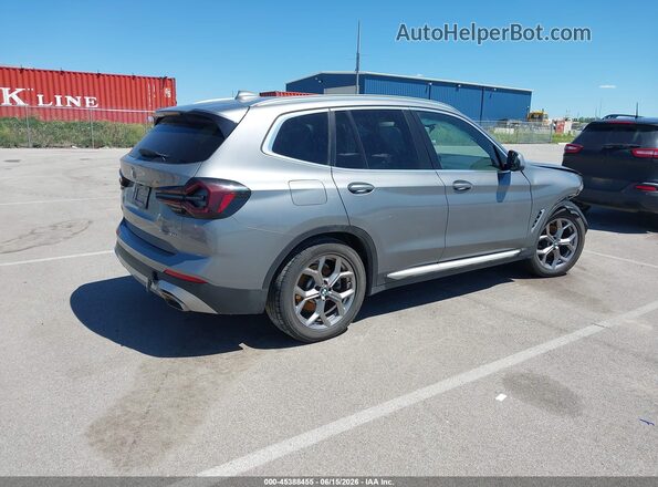 5UX53DP05P9S20765 2023 BMW X3 Gray Задня права чверть
