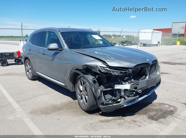 5UX53DP05P9S20765 2023 BMW X3 Gray Вид спереду