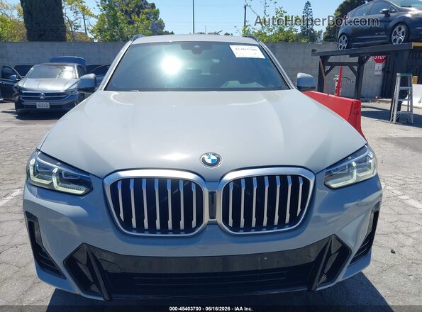 5UX53DP06N9K83645 2022 BMW X3 Gray Widok zestawu wskaźników