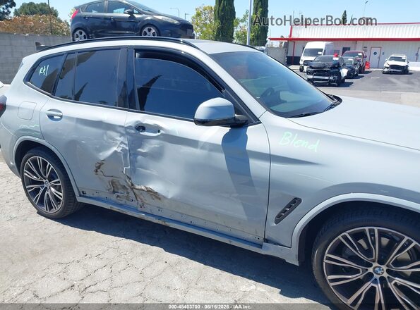 5UX53DP06N9K83645 2022 BMW X3 Gray Widok z przodu