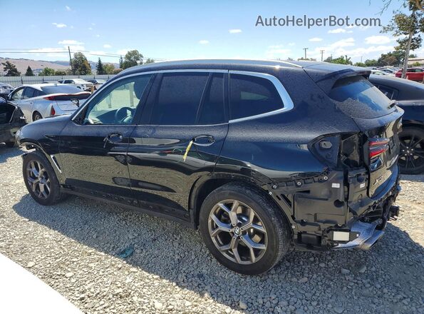 5UX53DP06N9L24484 2022 BMW X3 Black 