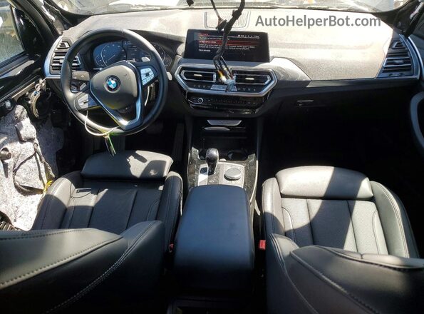 5UX53DP06N9L24484 2022 BMW X3 Black 