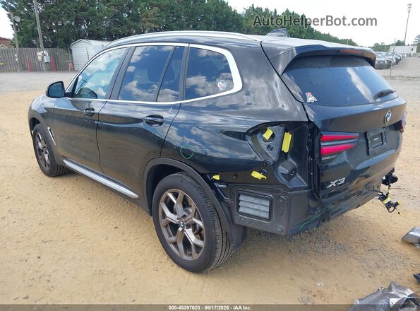 5UX53DP06N9L47103 2022 BMW X3 Black Tył lewy